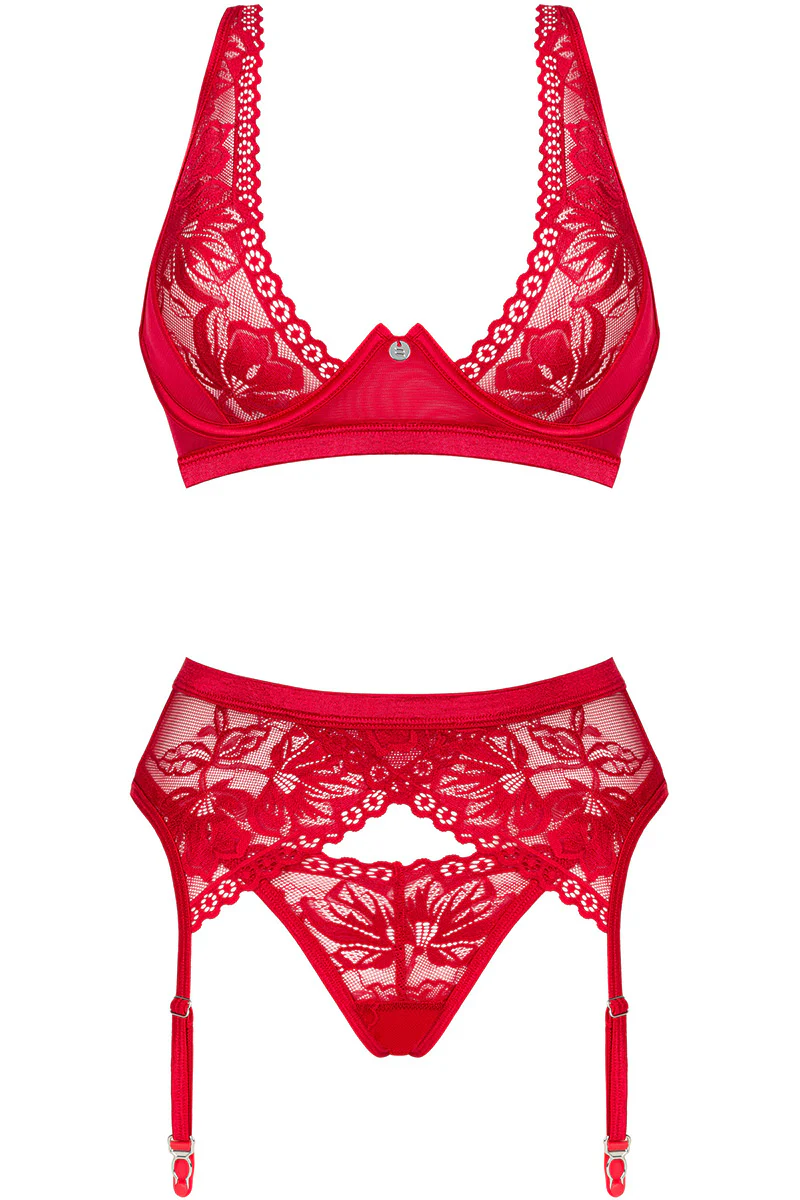 Obsessive Lacelove Red Set (XL/2XL) - Image 2