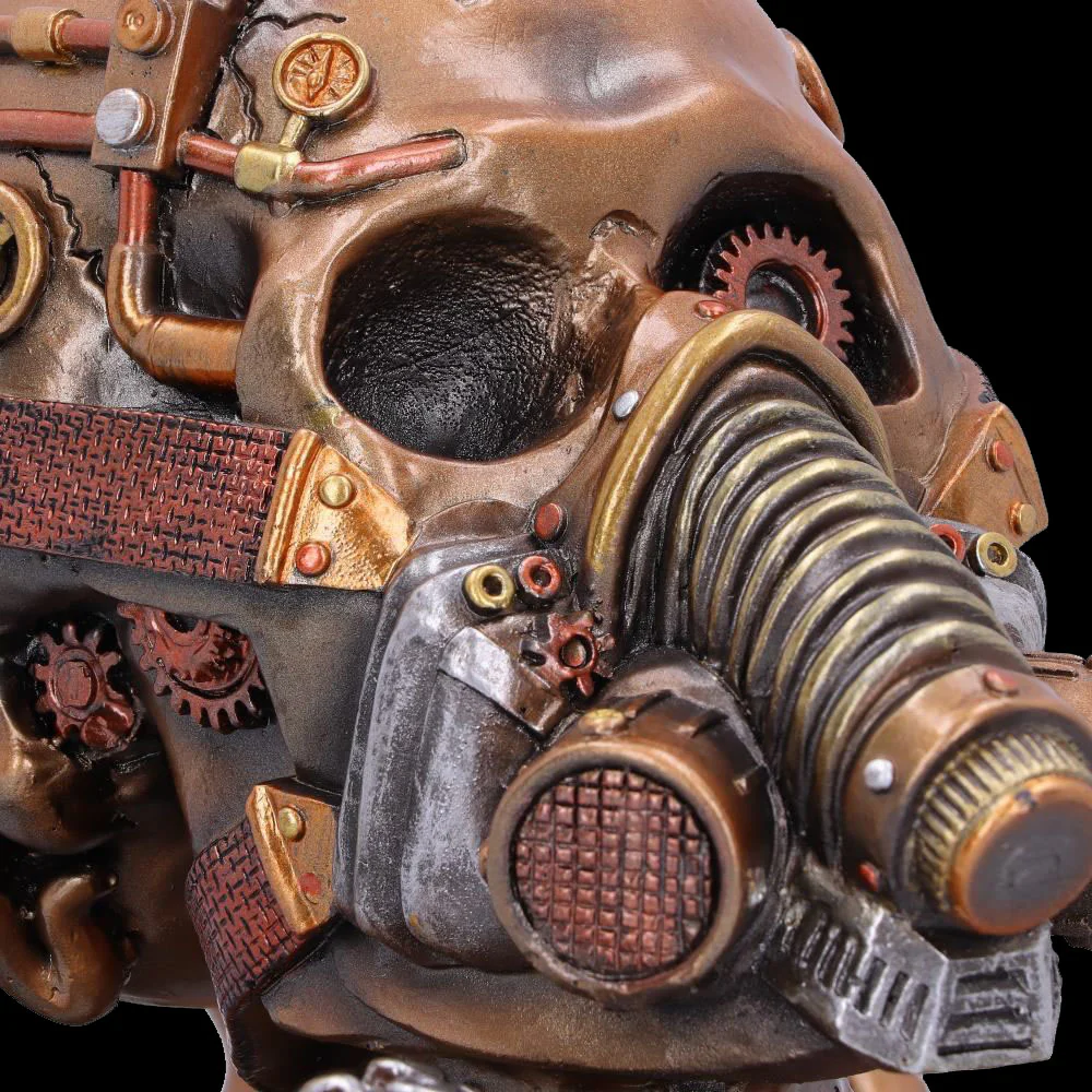 Octo Respiration Bronze Steampunk Skull - Image 2