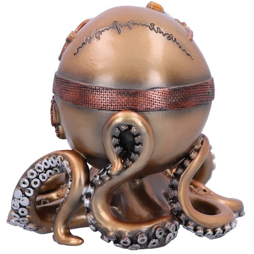 Octo Respiration Bronze Steampunk Skull - Image 8
