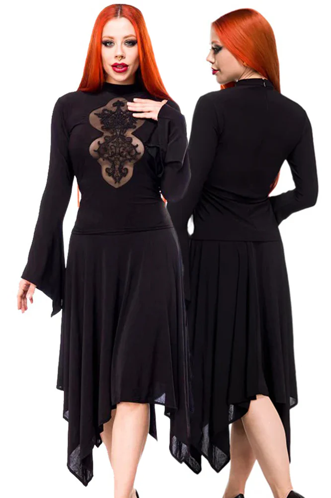 Ocultica Black Lace Dress (M)