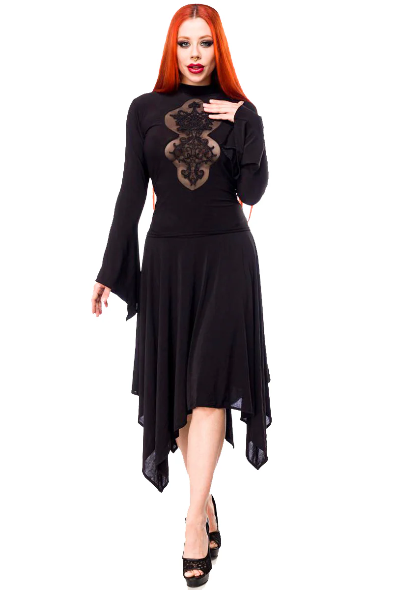 Ocultica Black Lace Dress (M) - Image 2