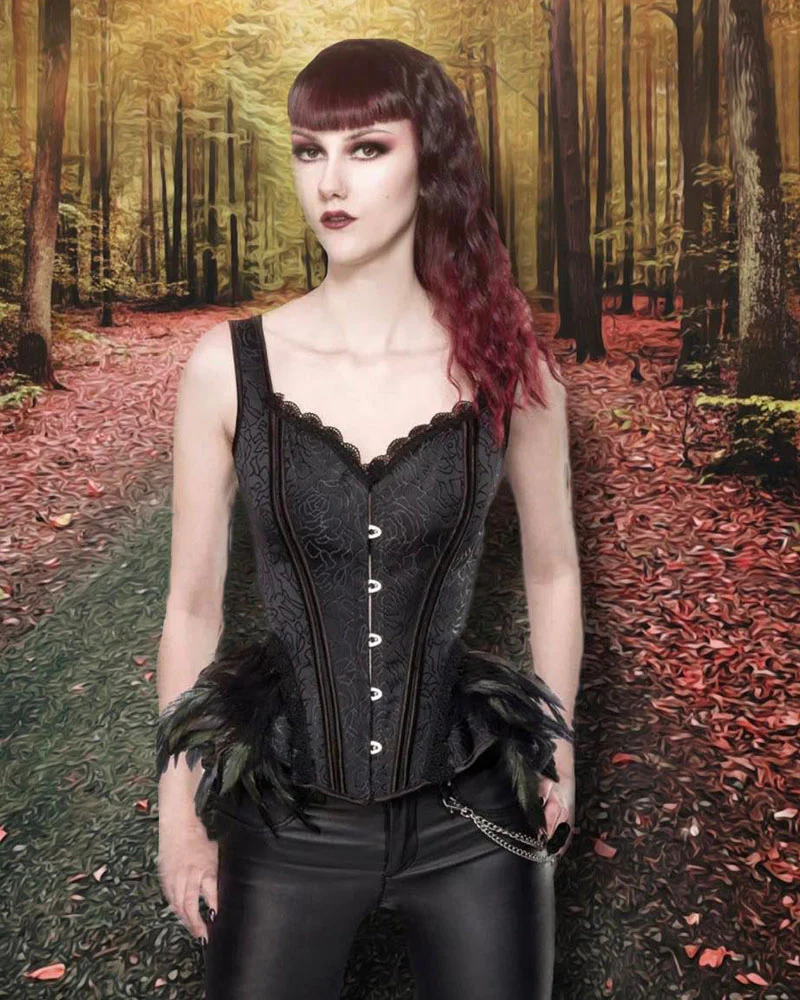 Ocultica Corset with Feathers (XS,S,XL) - Image 3