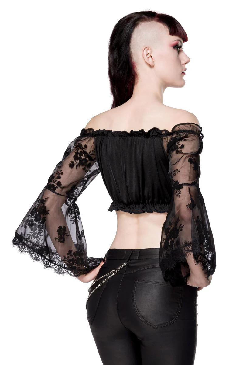 Ocultica Long Sleeve Lace Top - Image 4