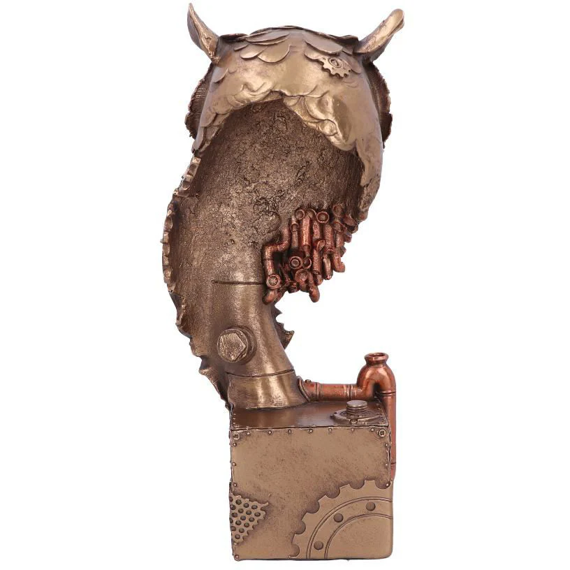 Ohm Owl Steampunk Owl Figurine - Image 4