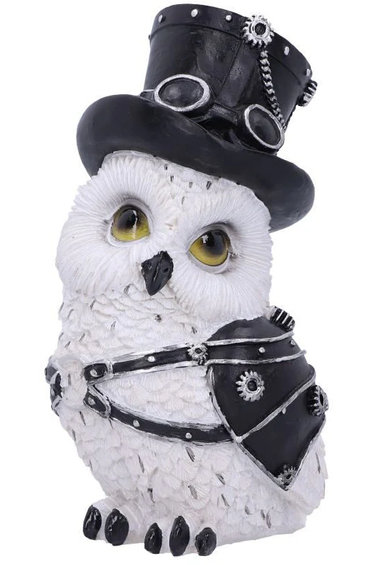 Owlton Steampunk Owl Figurine - Image 2