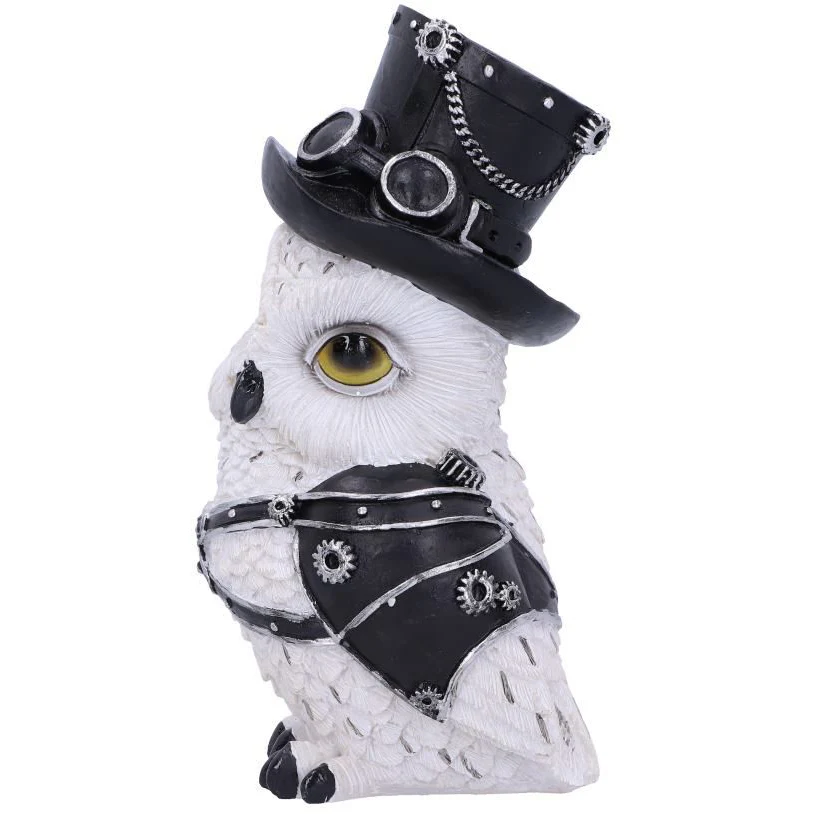 Owlton Steampunk Owl Figurine - Image 3