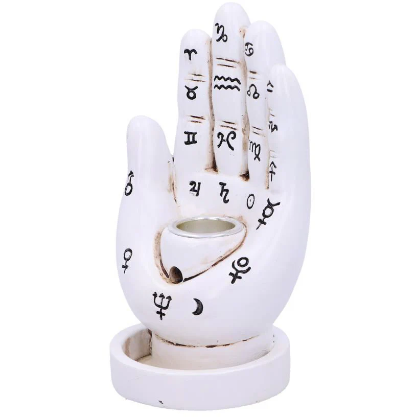Palmistry Backflow Incense Burner White - Image 6