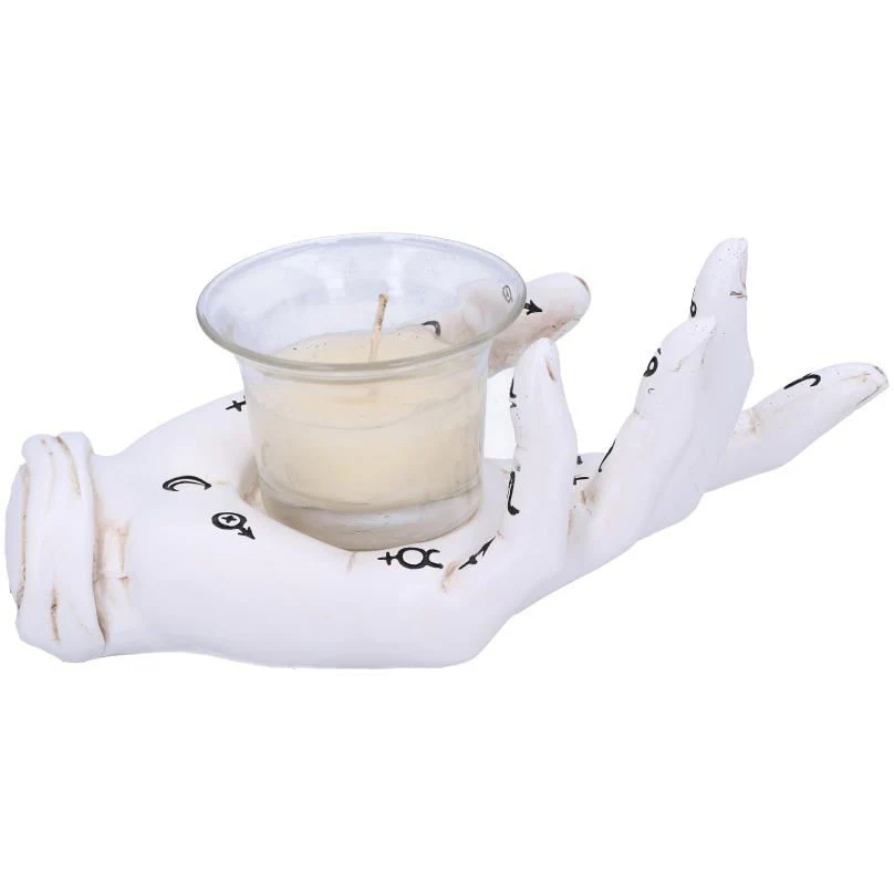 Palmist's Prediction White Tealight Holder - Image 3