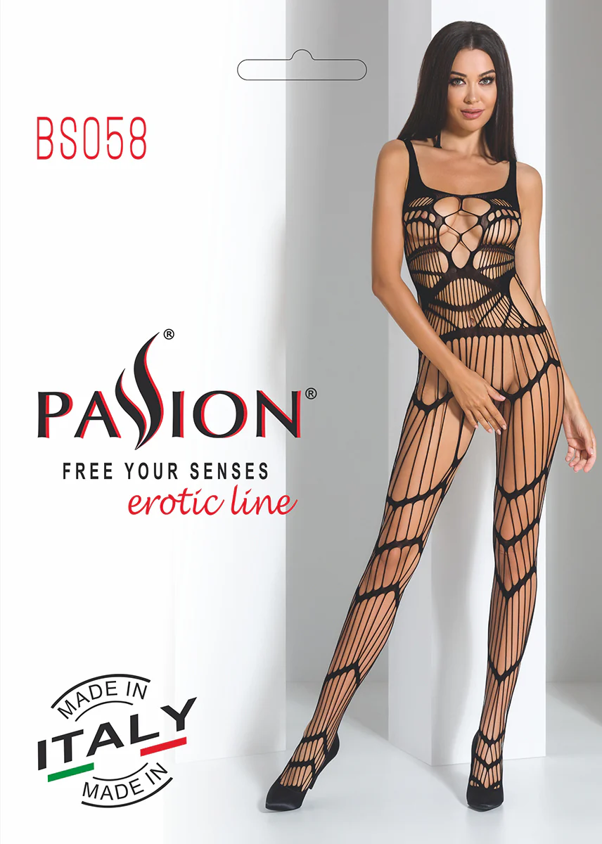 Passion Bodystocking BS058 Black - Image 8
