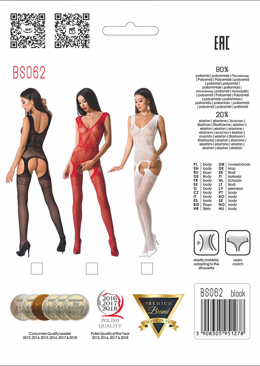 Passion Bodystocking BS062 White - Image 3