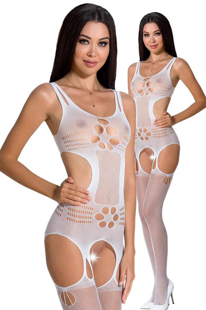 Passion Bodystocking BS066 White