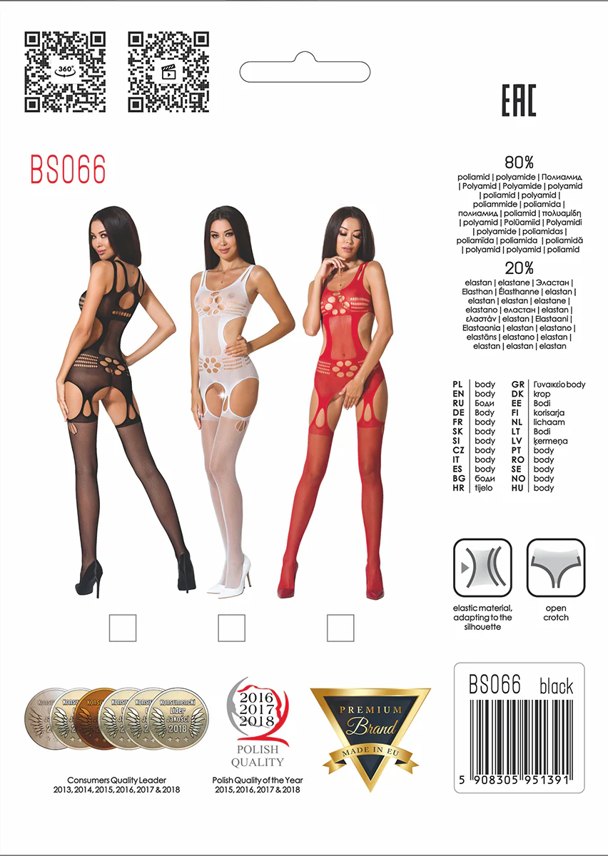 Passion Bodystocking BS066 White - Image 8