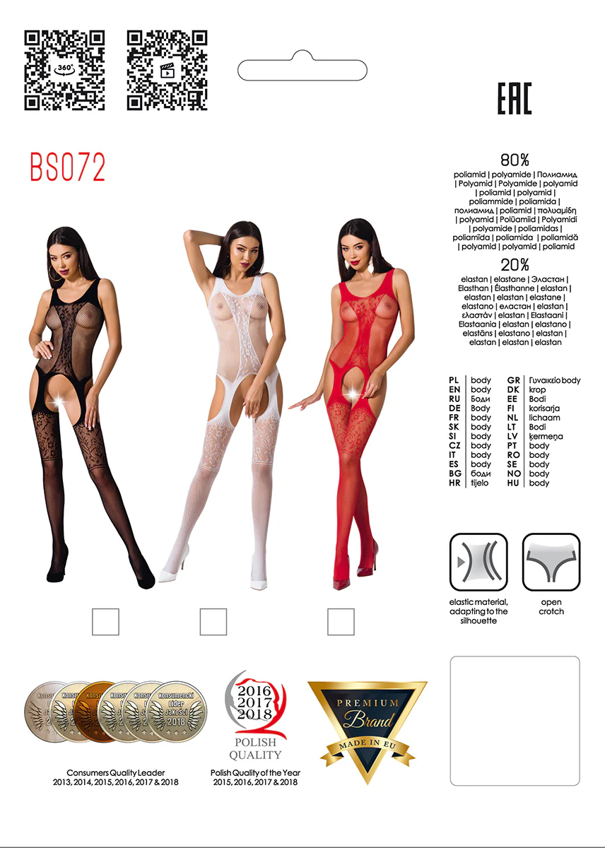Passion Bodystocking BS072 White - Image 3
