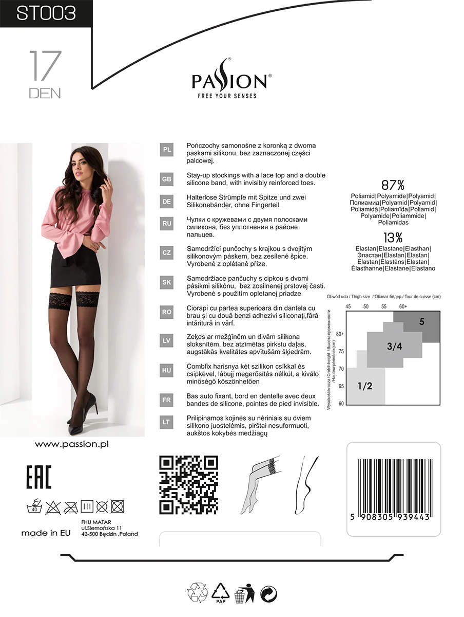 Passion Castoro Deep Bronze Stockings ST003 (XS/S, XL)) - Image 4