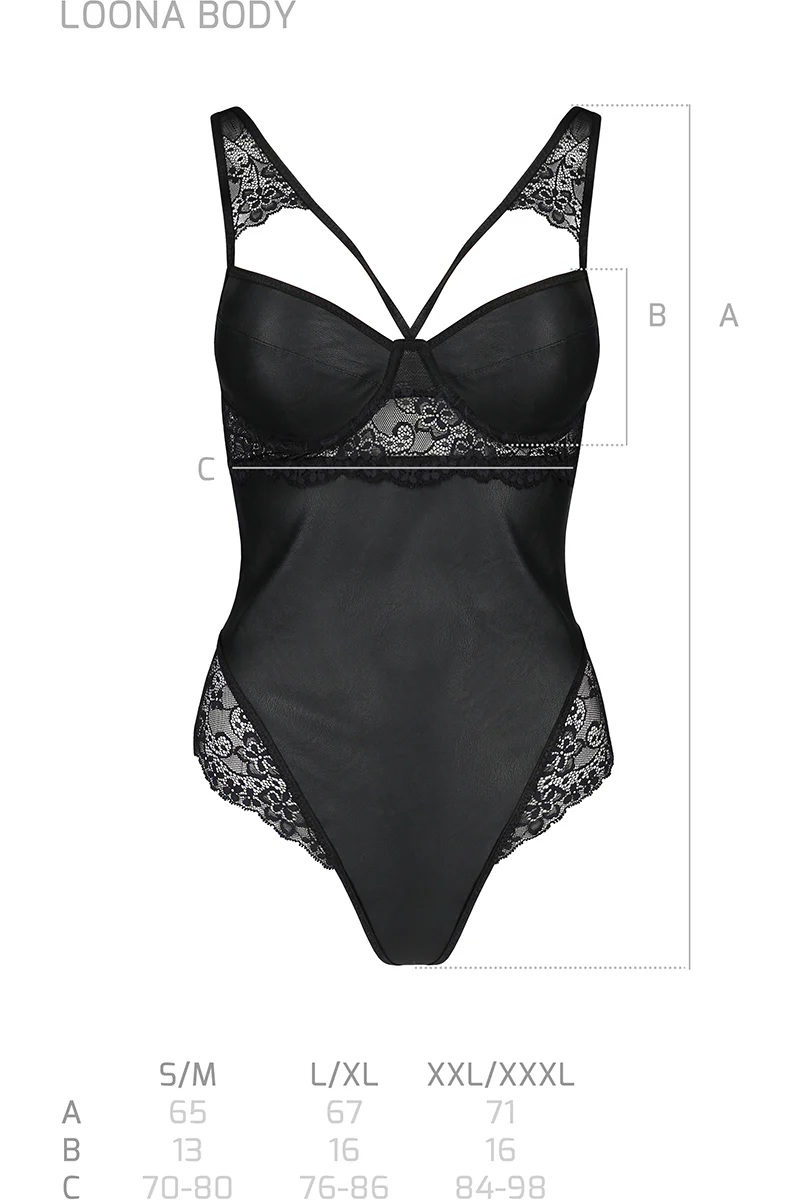 Passion Lingerie Loona Body (S/M, 2XL/3XL) - Image 12