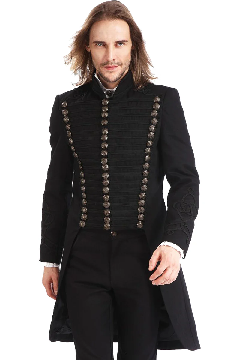 Pentagramme Black Officer Gothic Coat (M)