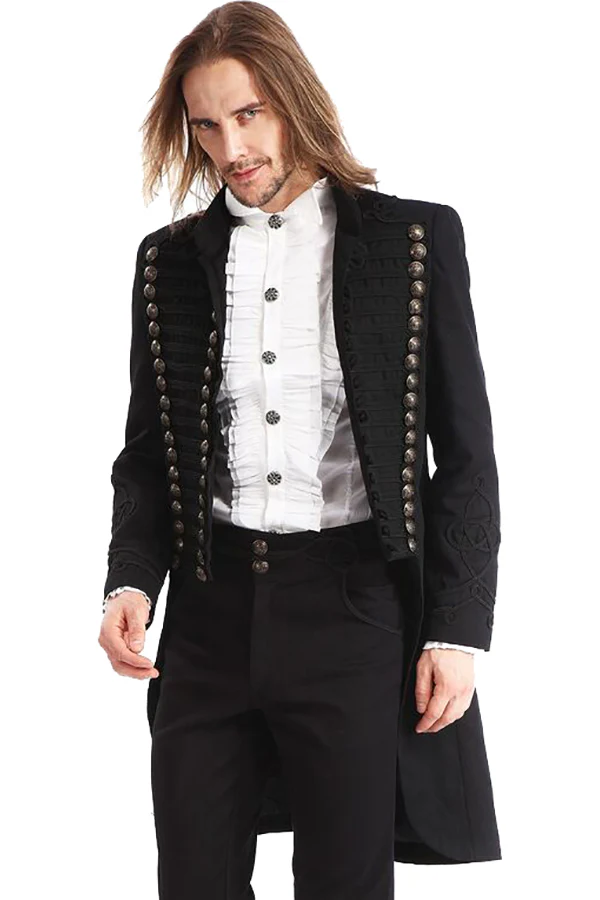 Pentagramme Black Officer Gothic Coat (M) - Image 3
