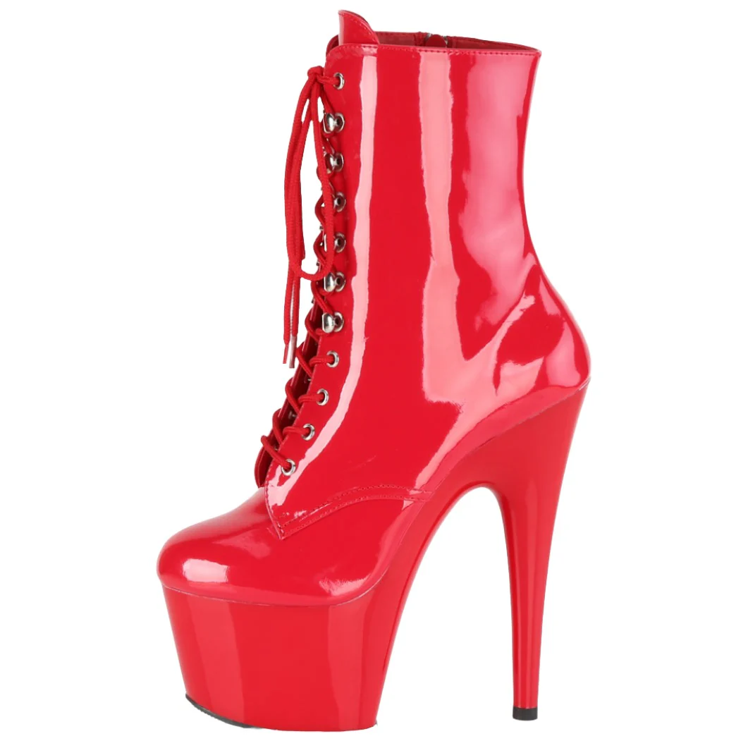 Pleaser ADORE 1020 Boots Red (UK4, 11) - Image 4