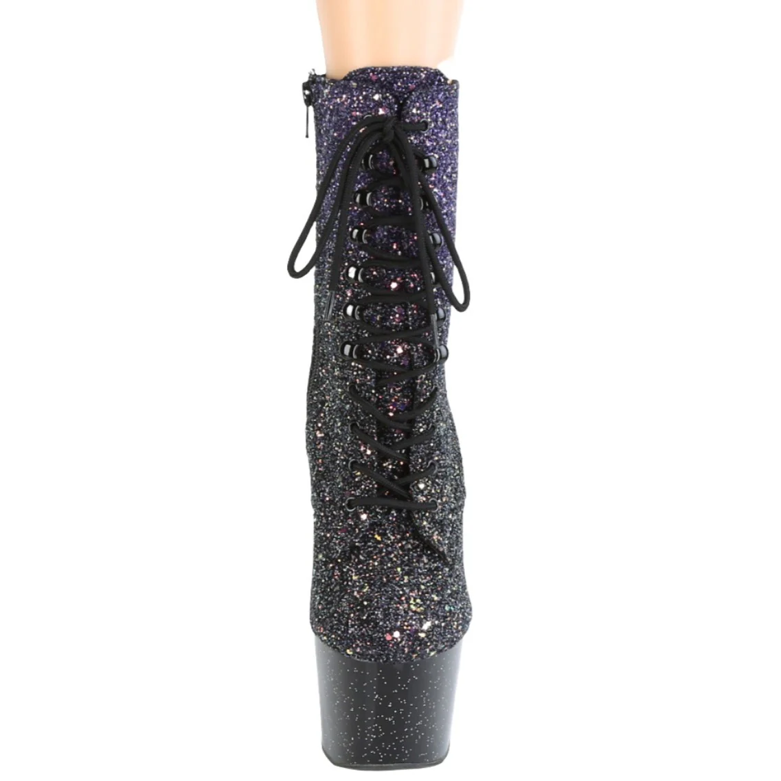 Pleaser ADORE 1020OMBG Purple Glitter Boots (UK6) - Image 4