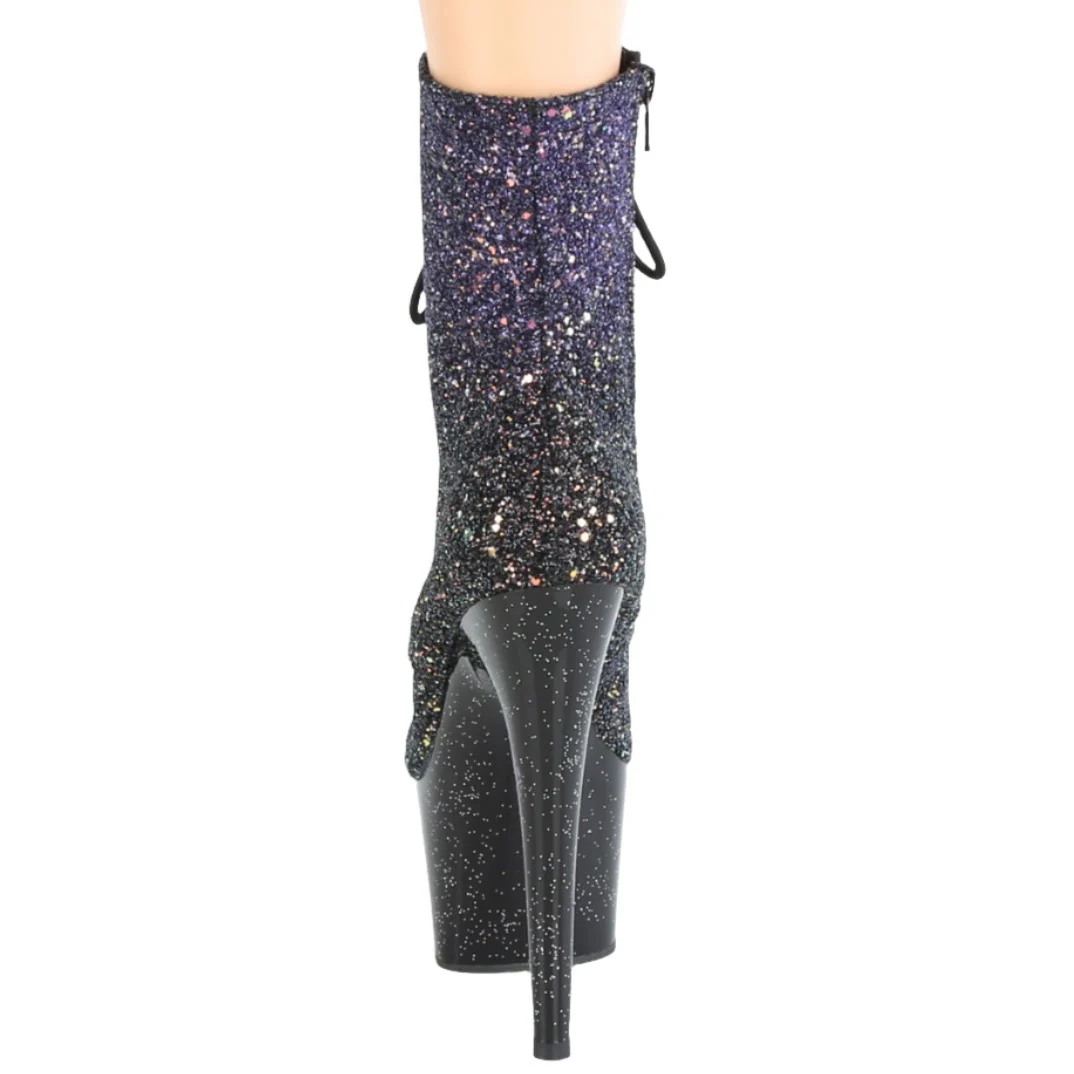 Pleaser ADORE 1020OMBG Purple Glitter Boots (UK6) - Image 6