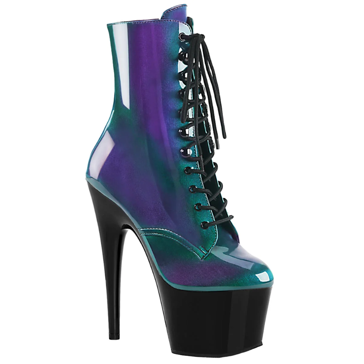 Pleaser ADORE-1020SHG Purple-Green / Black (UK8) - Image 3