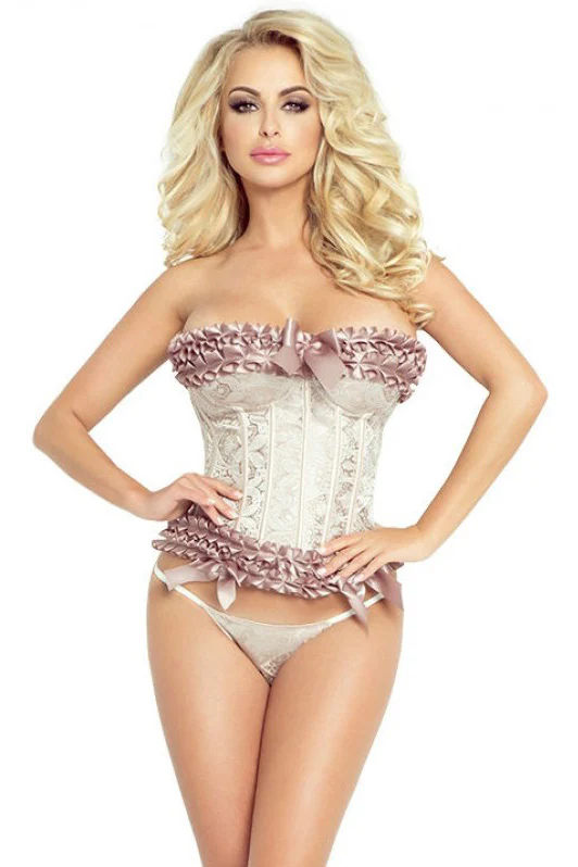 Provocative Corset and String Champagne (2XL) - Image 5