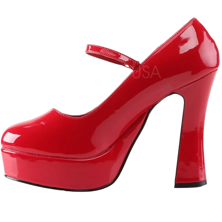 DemoniaCult DOLLY-50 Shoes Red (UK4, 5) - Image 3