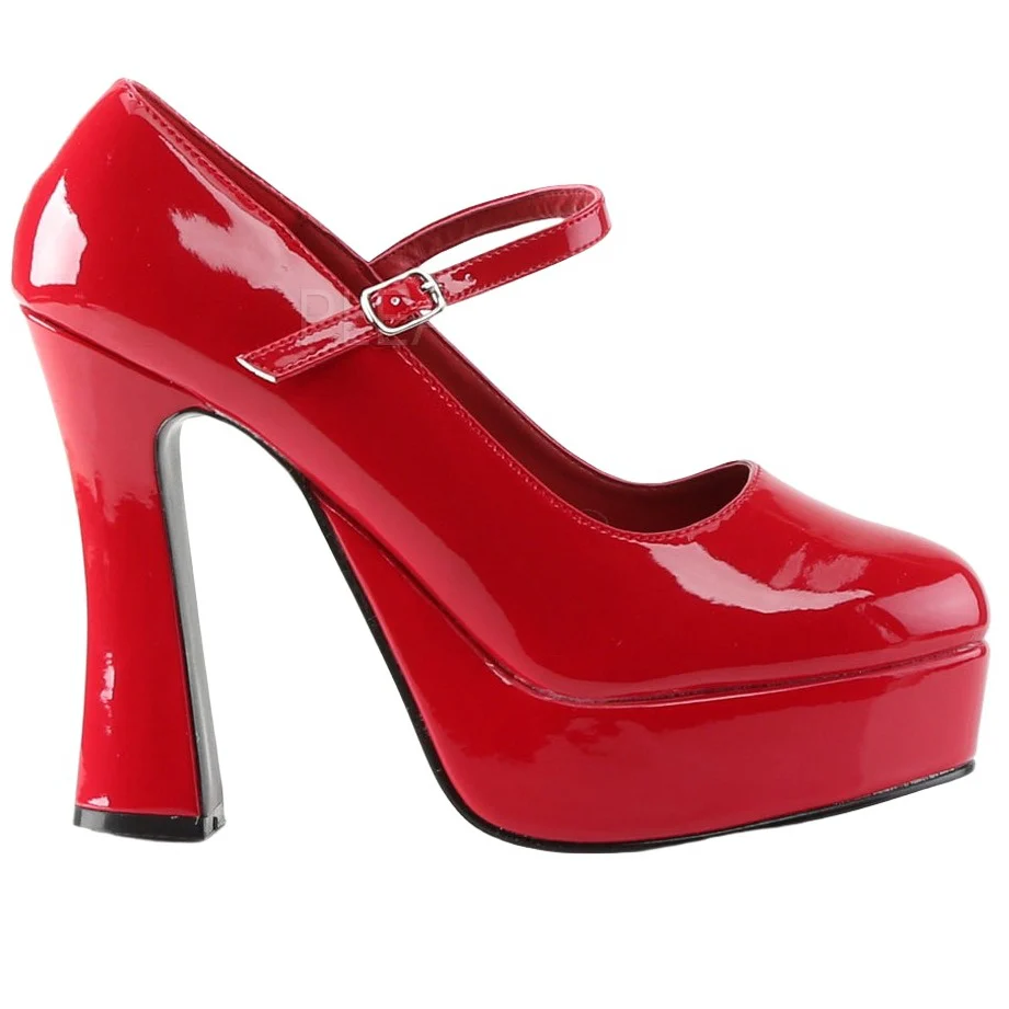 DemoniaCult DOLLY-50 Shoes Red (UK4, 5) - Image 5