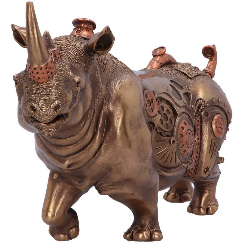 Rhino Refined Steampunk Figurine - Image 3