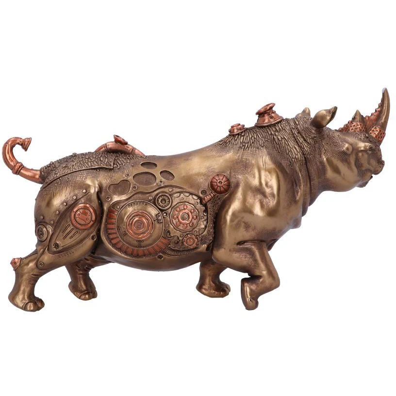 Rhino Refined Steampunk Figurine - Image 4