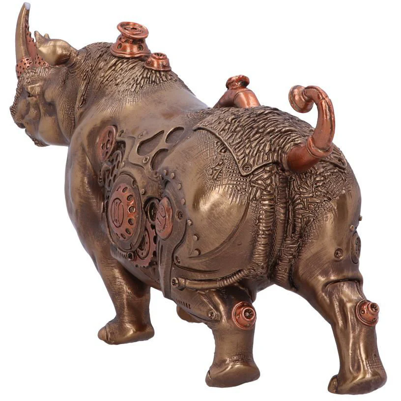 Rhino Refined Steampunk Figurine - Image 5