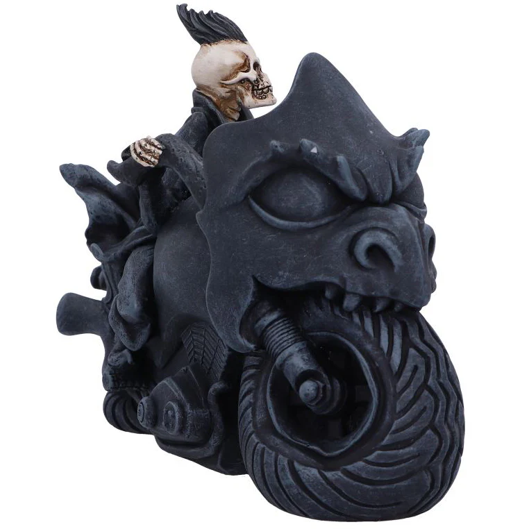 Ride or Die Skeleton Biker Figurine - Image 9