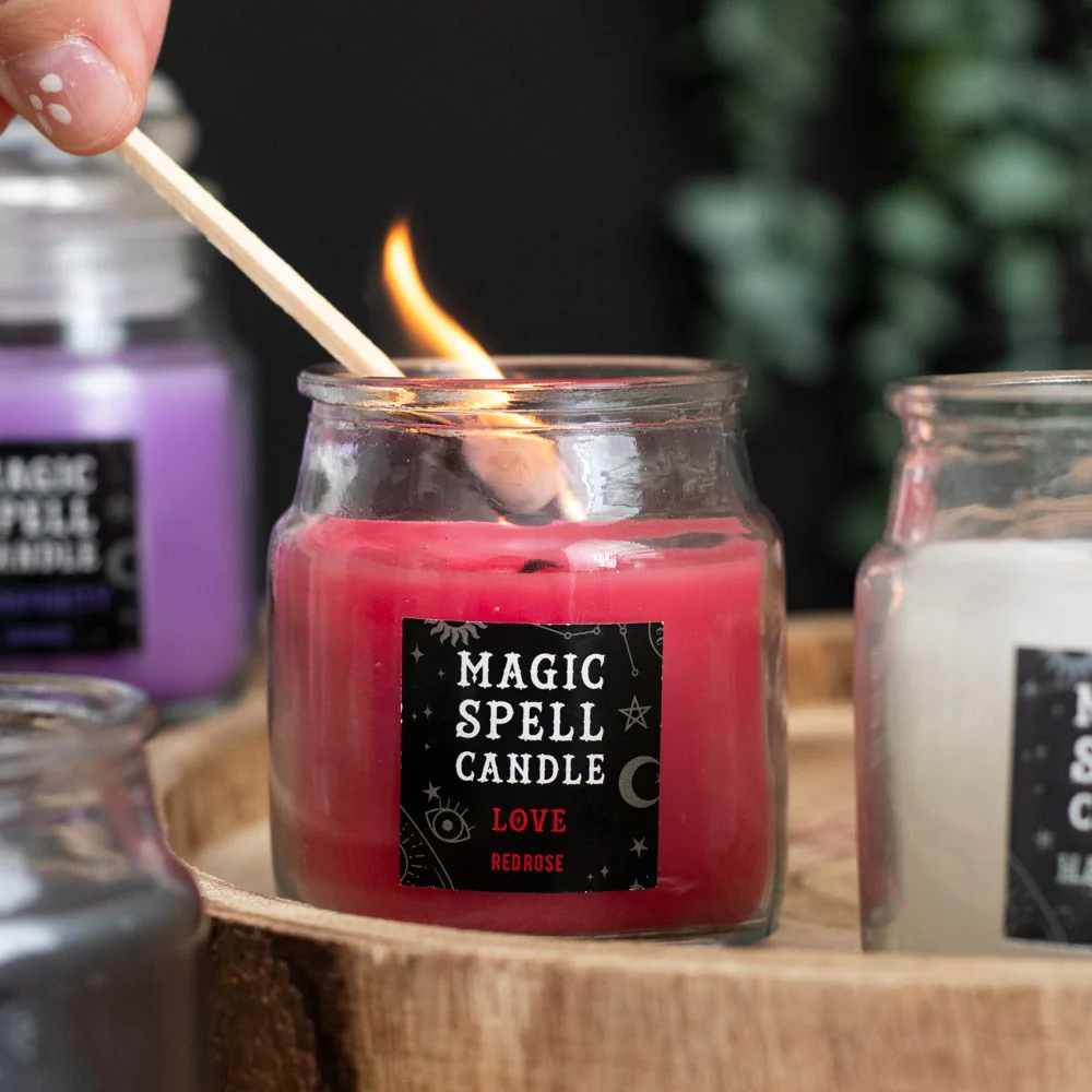Rose 'Love' Spell Candle Jar - Image 2