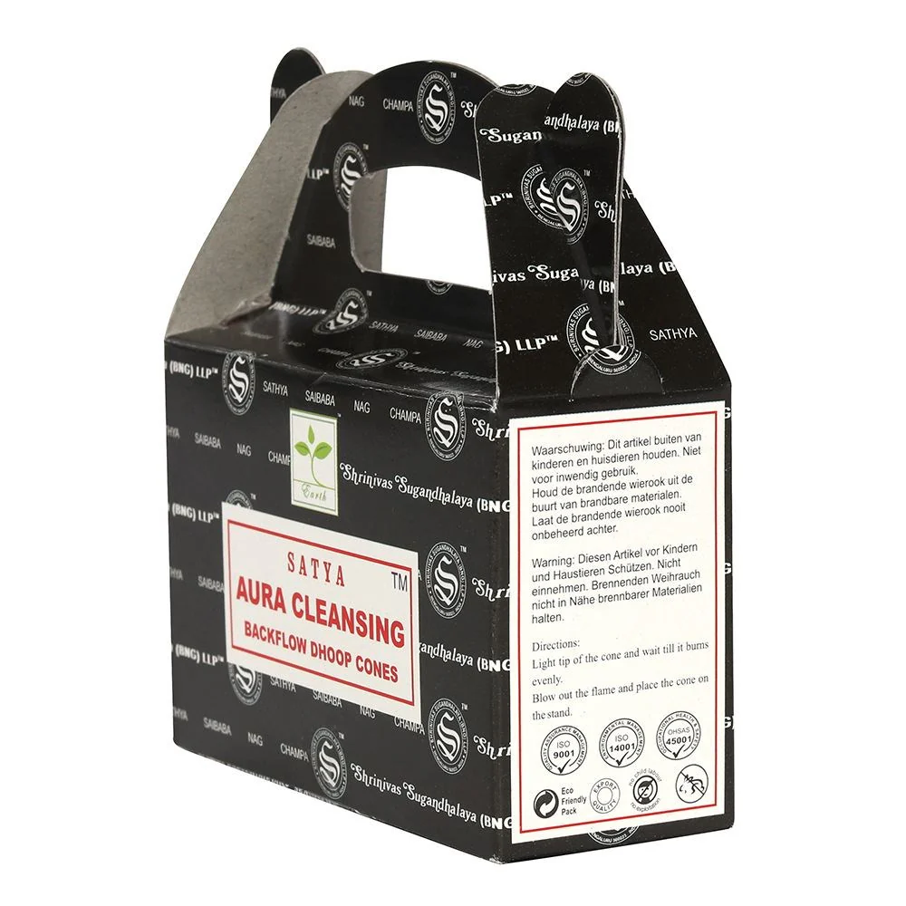 Satya Black Champa Backflow Dhoop Cones - Image 2