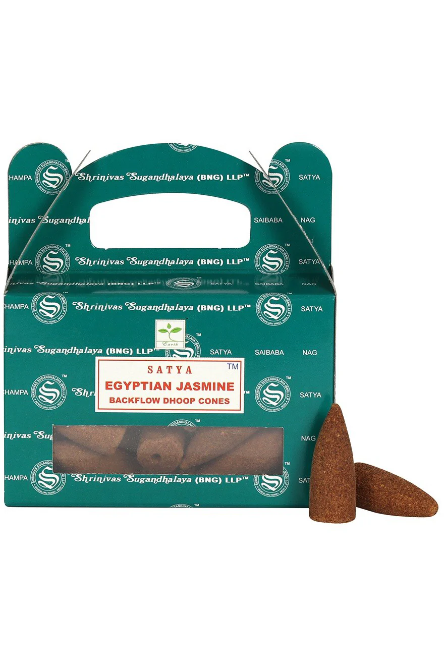 Satya Egyptian Jasmine Backflow Dhoop Cones