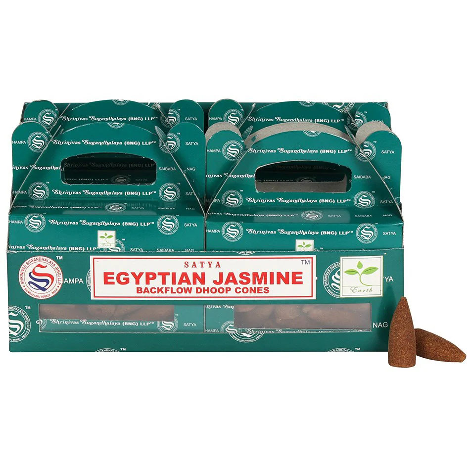 Satya Egyptian Jasmine Backflow Dhoop Cones - Image 2