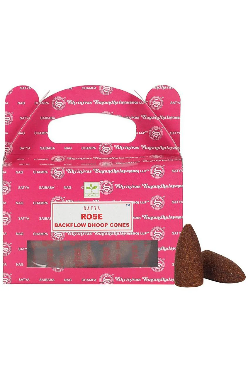 Satya Rose Backflow Dhoop Cones
