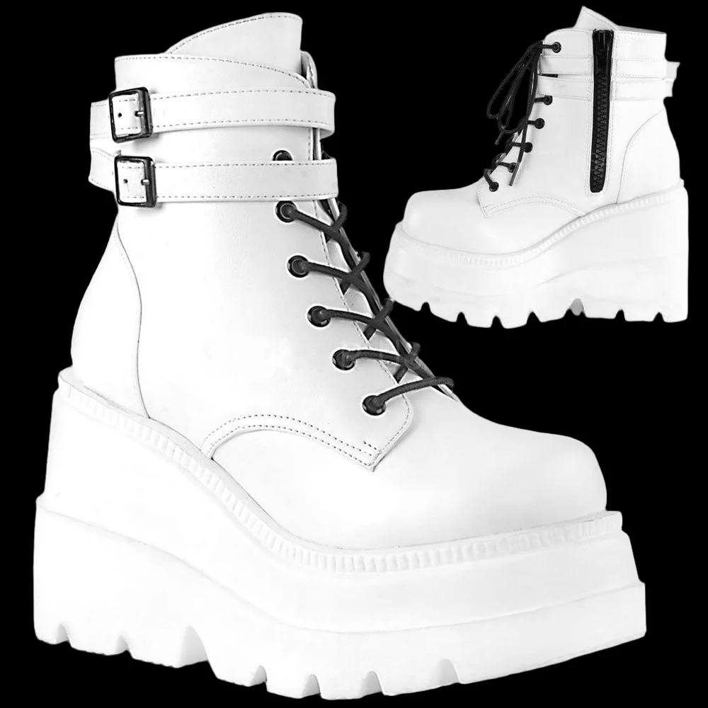 DemoniaCult SHAKER-52 Boots White (UK9) - Image 8