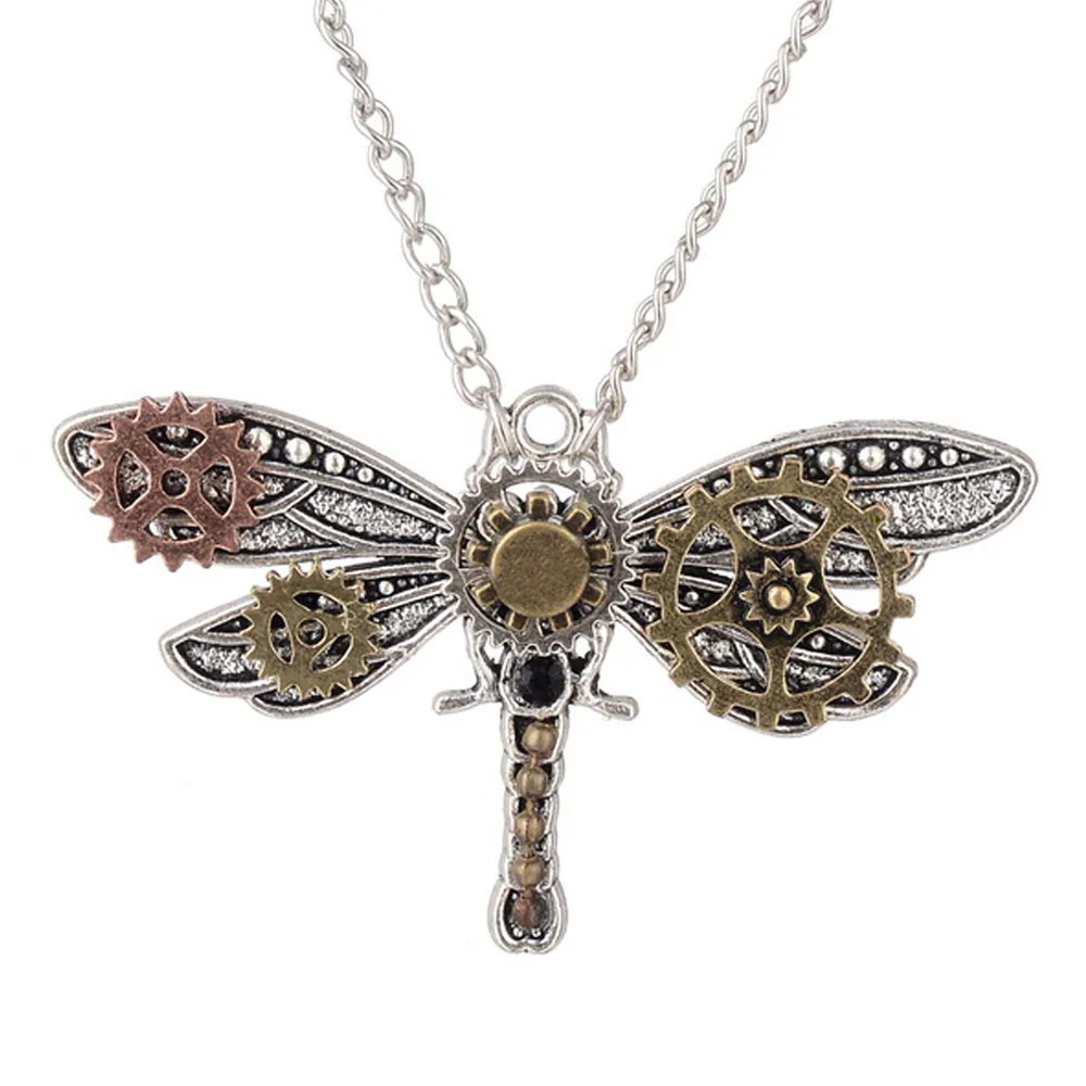 Steampunk Dragonfly Necklace
