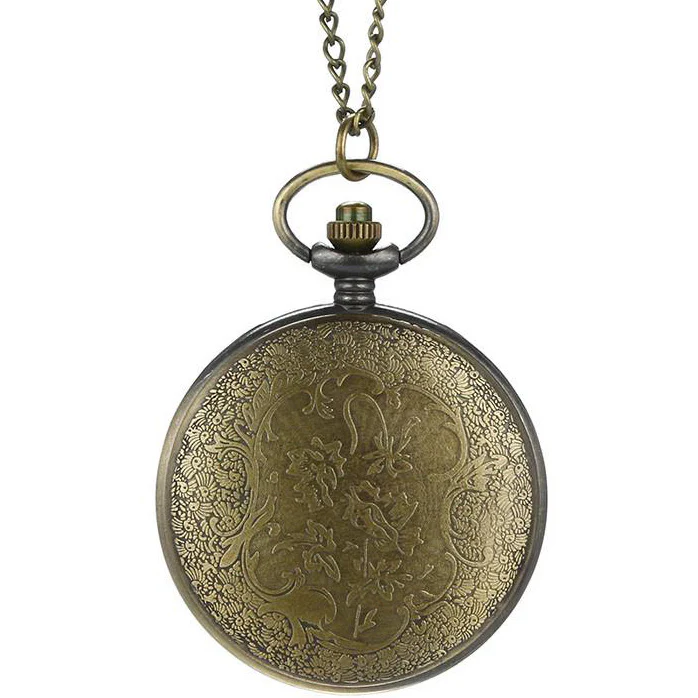 Steampunk Pocket Watch with green Cabochon - Image 8
