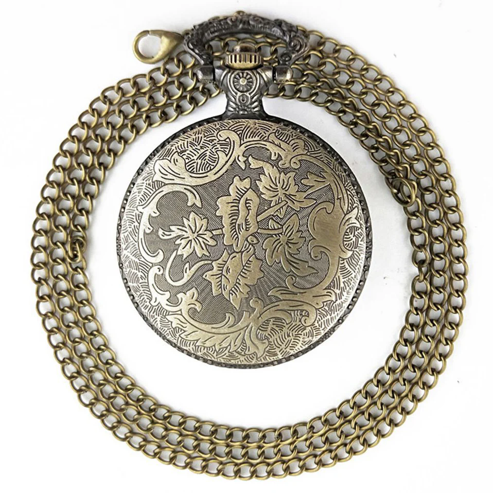 Steampunk Pocket Watch Open Flower Design - Image 2
