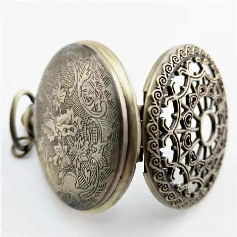 Steampunk Pocket Watch with Filigree Web Design - Image 2