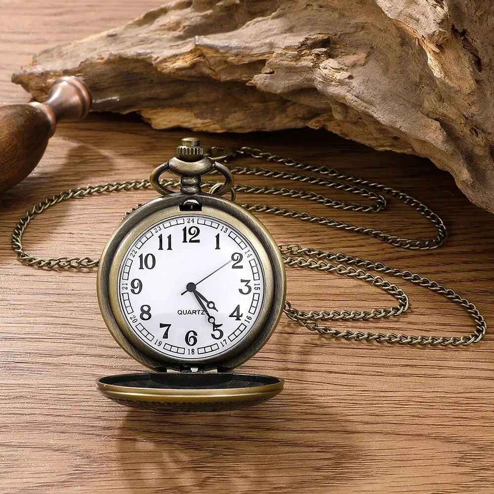 Steampunk Pocket Watch with Gears and Clock Face Design - Image 6