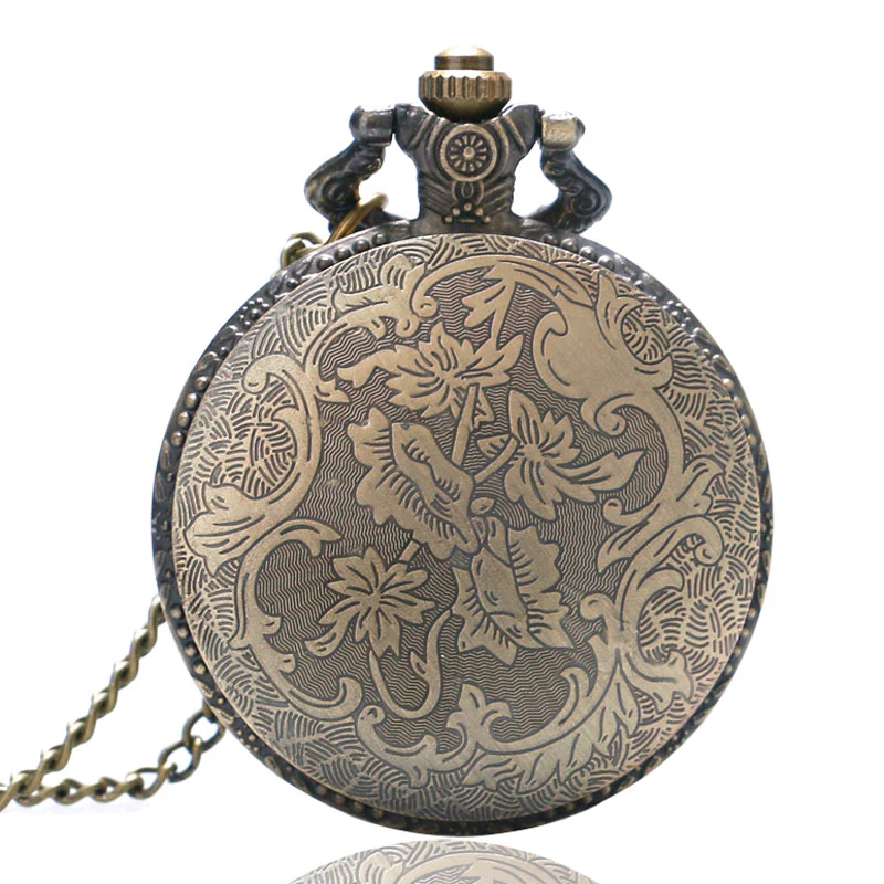Steampunk Pocket Watch with Ribcage on Necklace Chain - Image 4