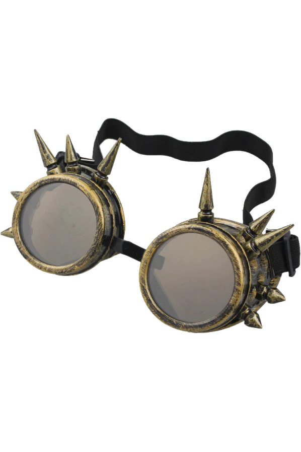 Steampunk Spike Goggles Brass - Image 2