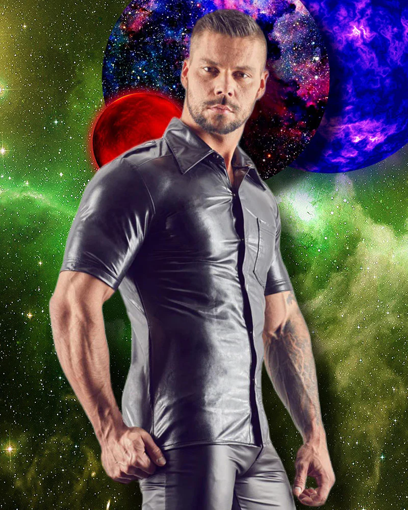 Svenjoyment Leather Imitation Shirt - Image 2