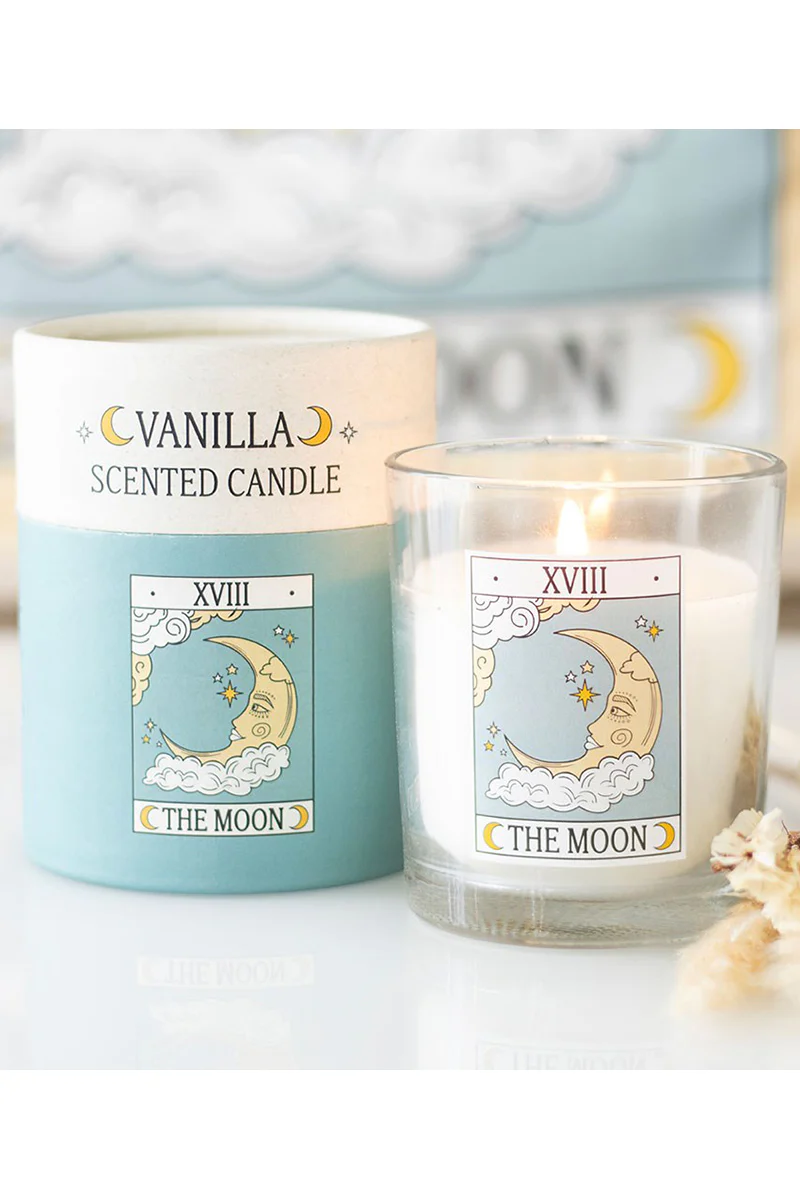 The Moon Vintage Tarot Vanilla Candle