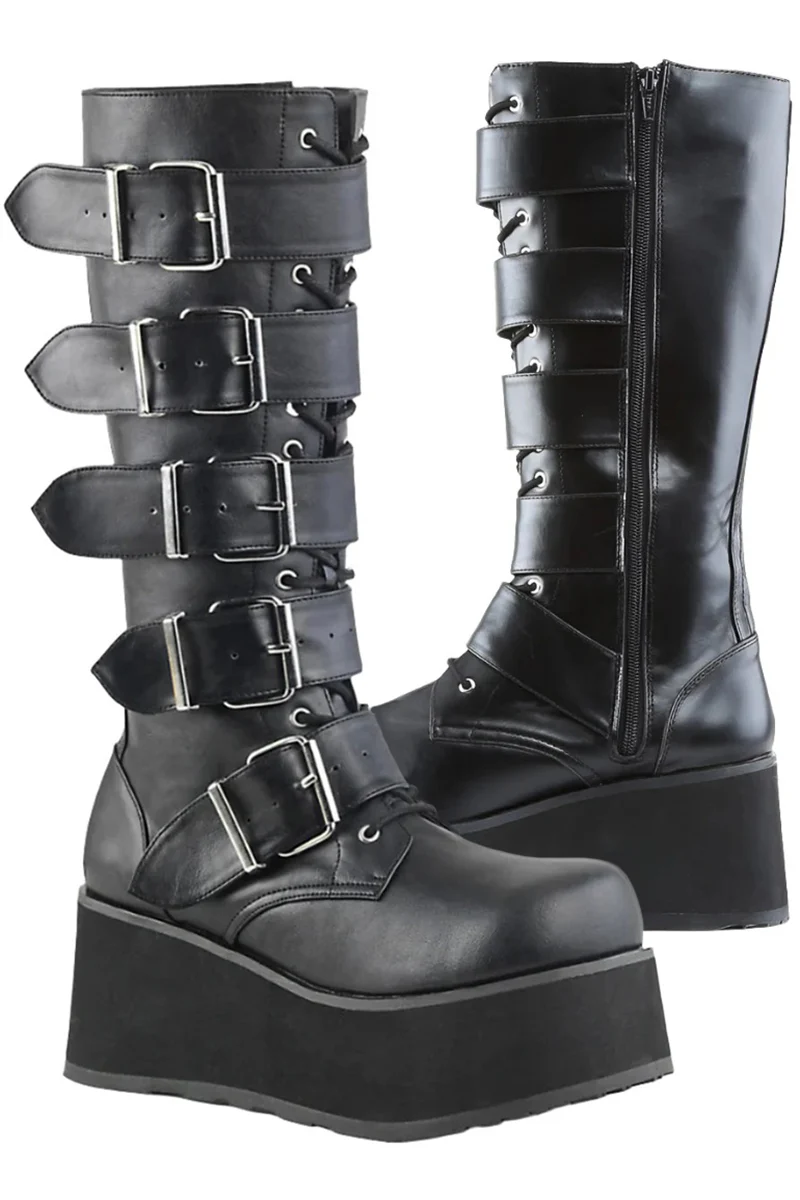 DemoniaCult TRASHVILLE-518 Boots (UK6)