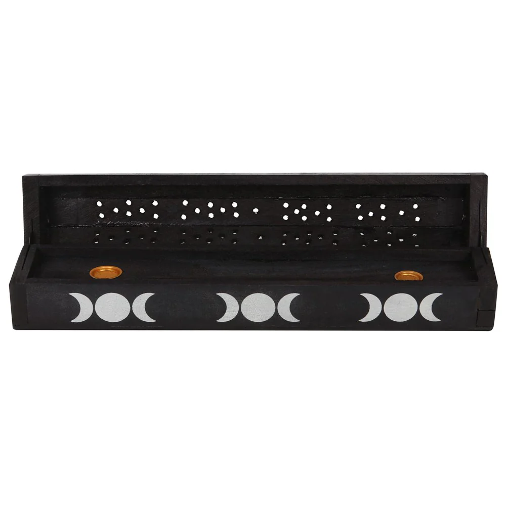 Triple Moon Wooden Sage Incense Box Set - Image 4