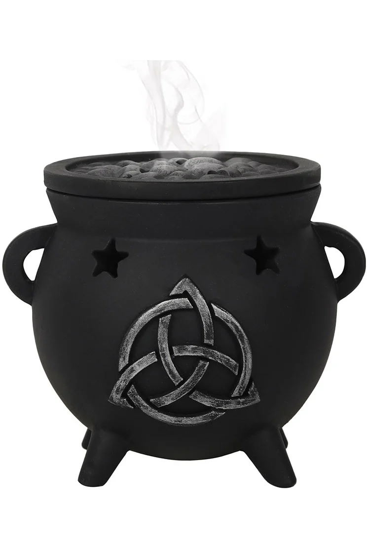 Triquetra Cauldron Incense Cone Holder